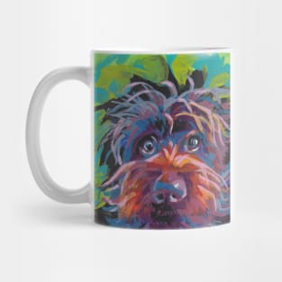 WireHaired Pointing Griffon Bright colorful pop dog art Mug